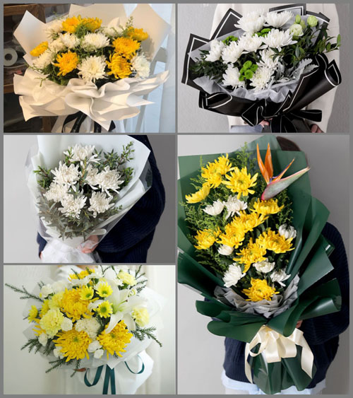 山东青岛莱西市望城街道前柳家屯村白事花束代送